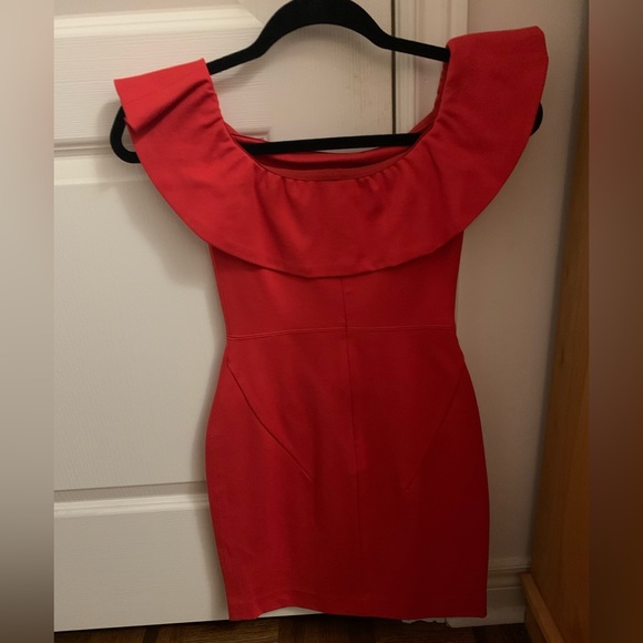 Babaton Aritzia Red Emry Mini Dress - Picture 5 of 7